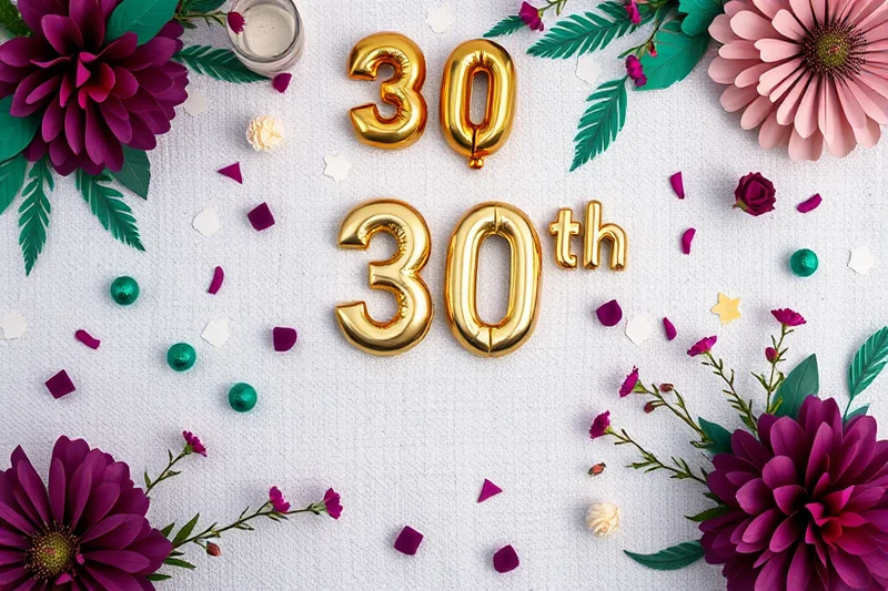 30th birthday parties decor checklist — 30th Birthday Parties Decor Checklist (the finished result)