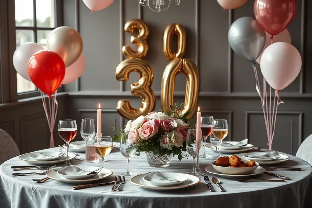 30th Birthday Parties Food Drinks Printable