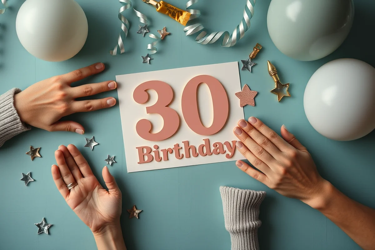 30th birthday parties invitations for beginners — 30th Birthday Parties Invitations For Beginners (the finished result)