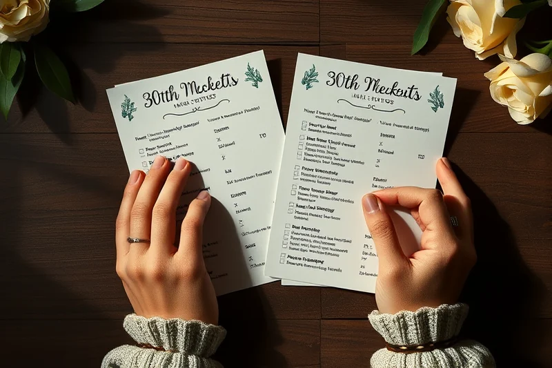 30th birthday parties planning checklists timelines checklist — 30th Birthday Parties Planning Checklists Timelines Checklist (the finished result)