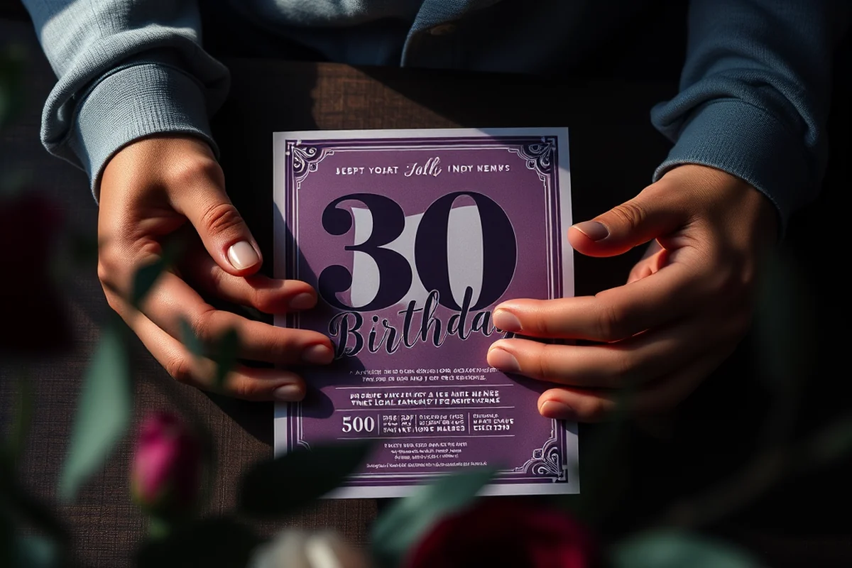 30th birthday parties planning printable — 30th Birthday Parties Planning Printable (the finished result)