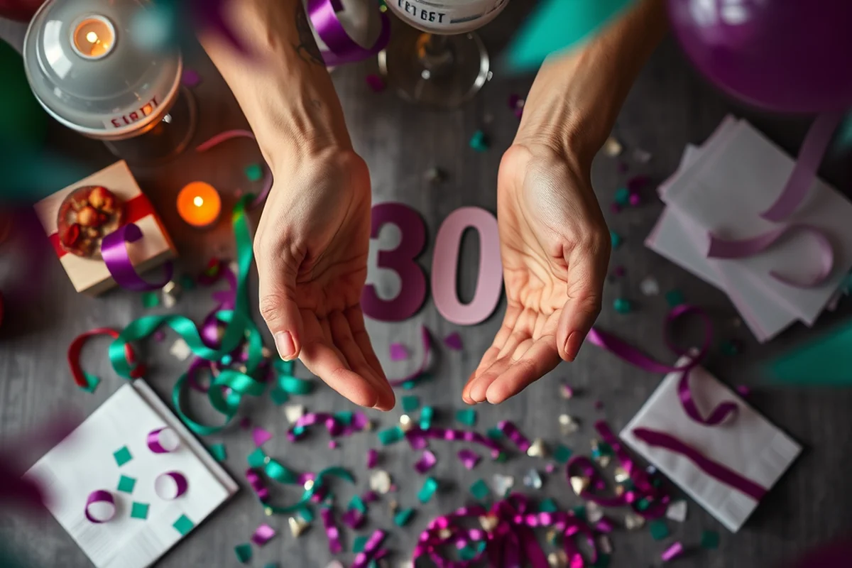 budget 30th birthday parties for small spaces — Budget 30th Birthday Parties For Small Spaces (the finished result)