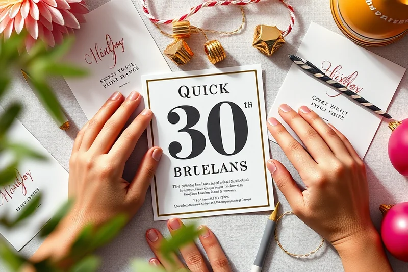 quick 30th birthday parties games — Quick 30th Birthday Parties Games (the finished result)