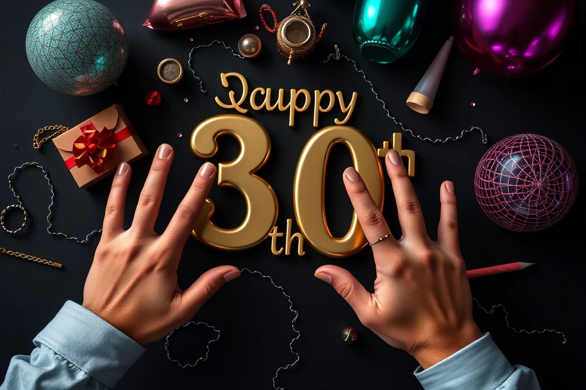 quick 30th birthday parties themes — Quick 30th Birthday Parties Themes (the finished result)