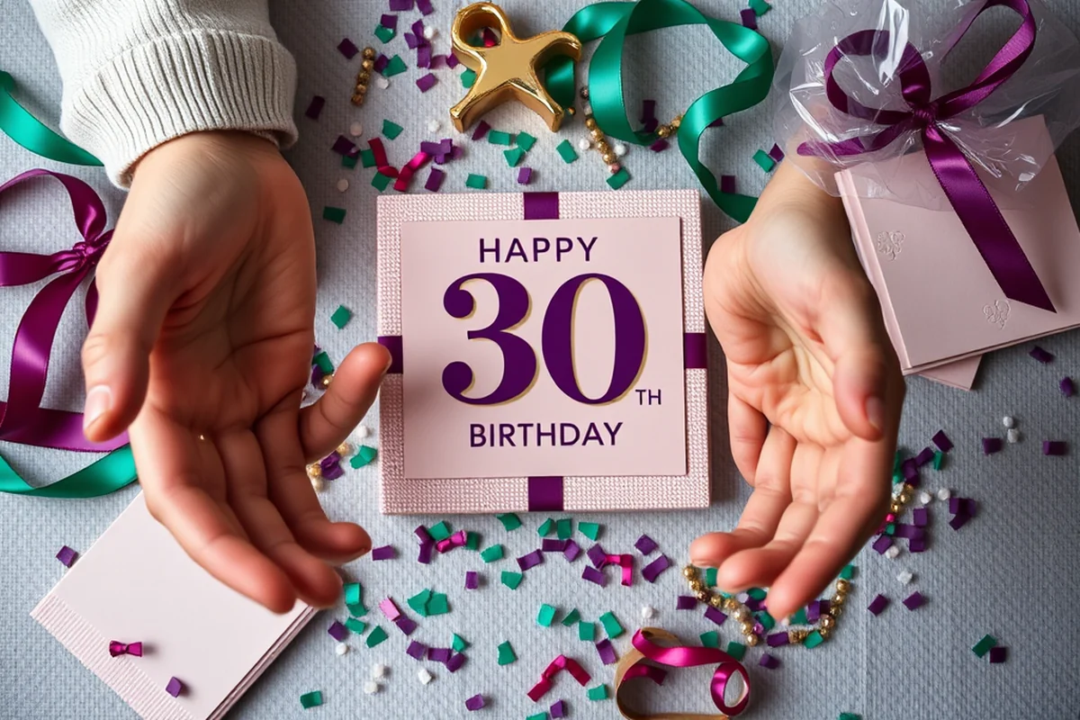 simple 30th birthday parties invitations favors — Simple 30th Birthday Parties Invitations Favors (the finished result)