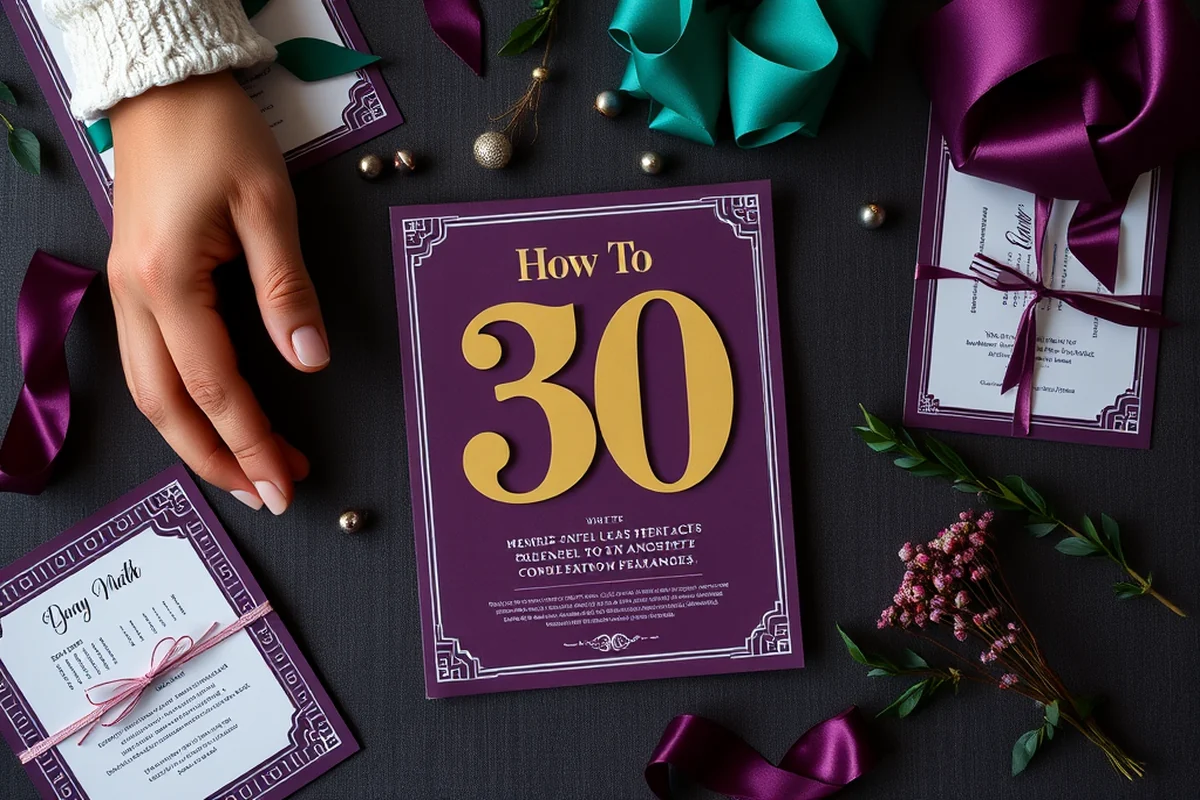 how to 30th birthday parties invitations favors โ How To 30th Birthday Parties Invitations Favors (the finished result)