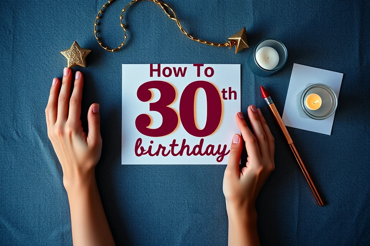 how to 30th birthday parties invitations — How To 30th Birthday Parties Invitations (the finished result)